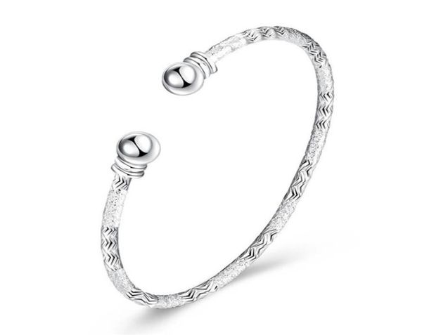 925 silver plated bangles for women beautiful jewelry minimalist style christmas presents whole 2872964, Black
925 silver plated bangles for women beautiful jewelry minimalist style christmas presents whole 2872964, Black