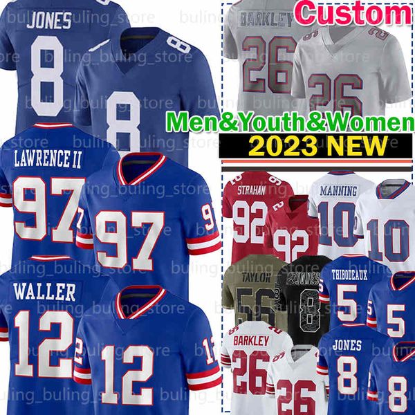 8 daniel jones 12 darren waller football jersey 5 kayvon thibodeaux 97 dexter lawrence ii new yorks saquon barkley michael strahan giants am, Black;red
8 daniel jones 12 darren waller football jersey 5 kayvon thibodeaux 97 dexter lawrence ii new yorks saquon barkley michael strahan giants am, Black;red