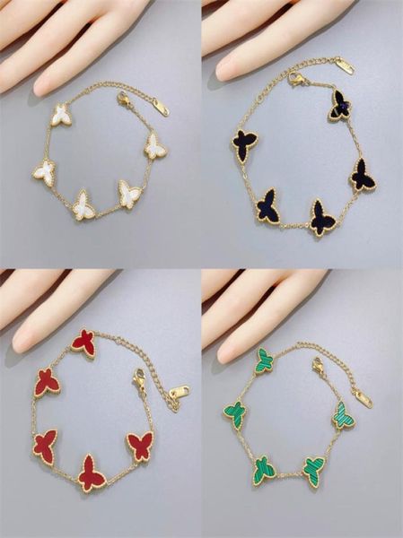 handmade double side clover butterfly charm bracelet for women gift1793825, Golden;silver
handmade double side clover butterfly charm bracelet for women gift1793825, Golden;silver