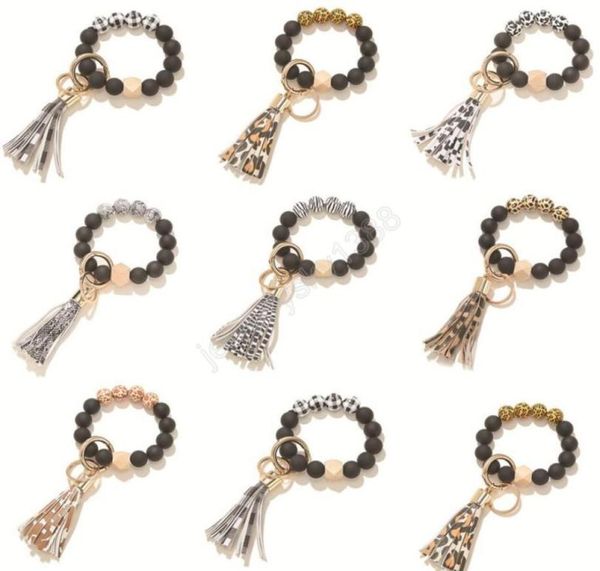 wood beads bracelet strands keychain for women pu leather tassel leopard bracelets keychain keyring jewelry accessories2706432, Golden;silver
wood beads bracelet strands keychain for women pu leather tassel leopard bracelets keychain keyring jewelry accessories2706432, Golden;silver