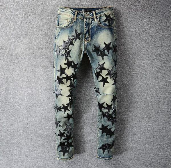 men039s jeans pantalon homme trendy black star pattern patch street motorcycle pants punk denim long hip hop men5677093, Blue
men039s jeans pantalon homme trendy black star pattern patch street motorcycle pants punk denim long hip hop men5677093, Blue