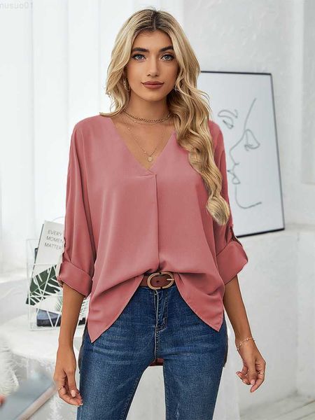 women's blouses shirts solid chiffon blouses for women fashion v neck long sleeve loose elegant office work shirts lady oversized casu, White
women's blouses shirts solid chiffon blouses for women fashion v neck long sleeve loose elegant office work shirts lady oversized casu, White