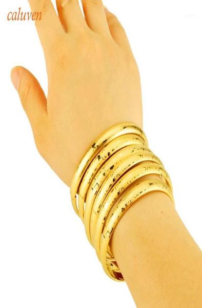 love 6pcslot 8mm dubai bangles new open size laser gold color bangles for women ethiopian bracelets girls gift15530544, Black
love 6pcslot 8mm dubai bangles new open size laser gold color bangles for women ethiopian bracelets girls gift15530544, Black