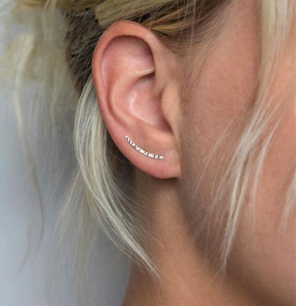 februaryfrost brand designer 925 sterling silver earrings ear crawlers wedding jewelry trendy geometric ear crawlers stud earring 6440777, Golden;silver
februaryfrost brand designer 925 sterling silver earrings ear crawlers wedding jewelry trendy geometric ear crawlers stud earring 6440777, Golden;silver