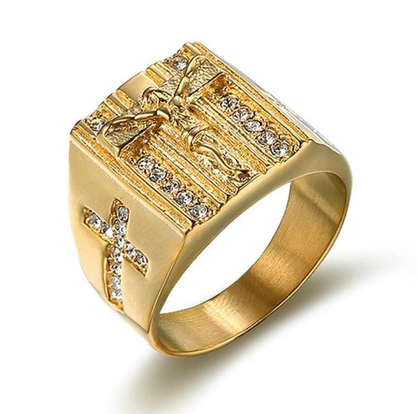 big size 316l stainless steel jesus christ cross pave setting cubic zircon punk finger ring for men rings fashion jewelry1273118, Golden;silver
big size 316l stainless steel jesus christ cross pave setting cubic zircon punk finger ring for men rings fashion jewelry1273118, Golden;silver