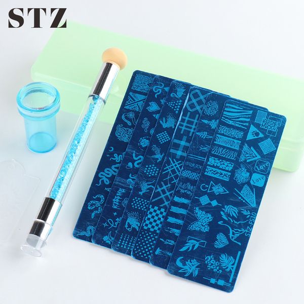 stickers decals 9pcsset nail stamping plates silicone stamper scaper templates art stamp printing image brush stencils manicure kit stzfs 23, Black
stickers decals 9pcsset nail stamping plates silicone stamper scaper templates art stamp printing image brush stencils manicure kit stzfs 23, Black