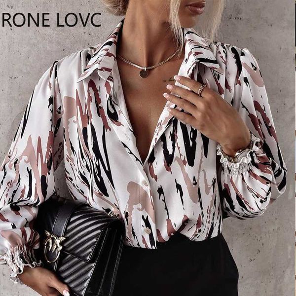 women's blouses shirts women chic elegant turn down collar all over print long sleeves button women working blouse l230712, White
women's blouses shirts women chic elegant turn down collar all over print long sleeves button women working blouse l230712, White
