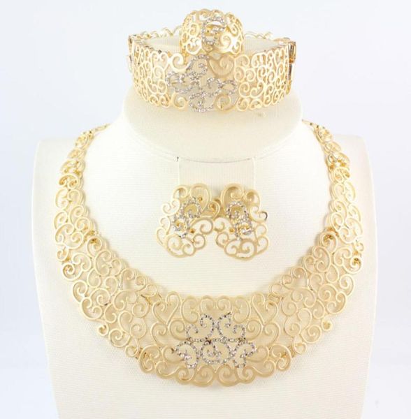 african jewelry sets fashion 18k gold plated flower rhinestone necklace ring bracelet earring bride wedding party set8835884, Slivery;golden
african jewelry sets fashion 18k gold plated flower rhinestone necklace ring bracelet earring bride wedding party set8835884, Slivery;golden