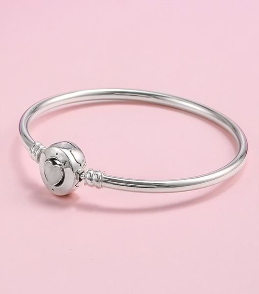 love heart clasp bangle bracelet authentic 925 sterling silver womens engagement jewelry with original gift box for charms bracelet6796458, Black
love heart clasp bangle bracelet authentic 925 sterling silver womens engagement jewelry with original gift box for charms bracelet6796458, Black