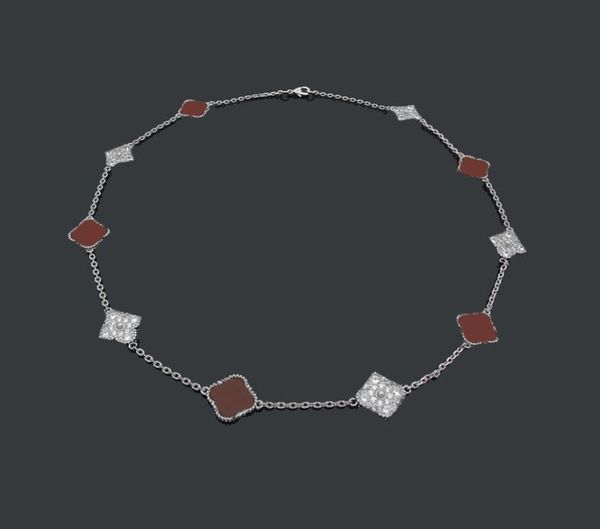 pendant necklaces designer jewelry luxury cjewelers vc letter ten four leaf flower full diamond necklace in the long original pack8967948, Silver
pendant necklaces designer jewelry luxury cjewelers vc letter ten four leaf flower full diamond necklace in the long original pack8967948, Silver