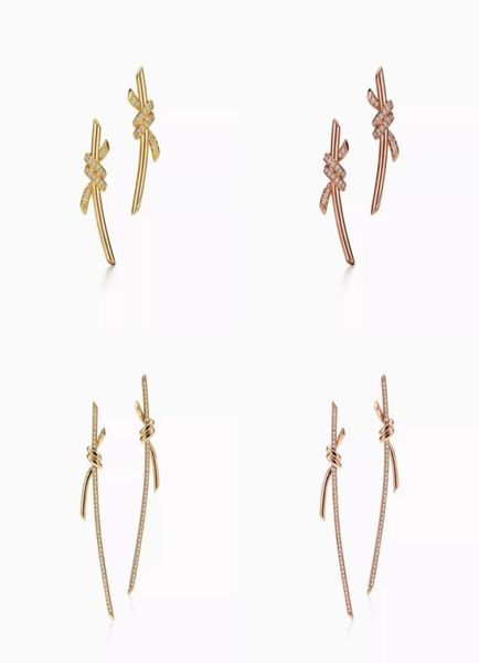 t design knote drop stud earrings charm love earrings 925 sterlling silver 18k gold plated jewelry fashion classic luxury brand va5113103, Golden
t design knote drop stud earrings charm love earrings 925 sterlling silver 18k gold plated jewelry fashion classic luxury brand va5113103, Golden