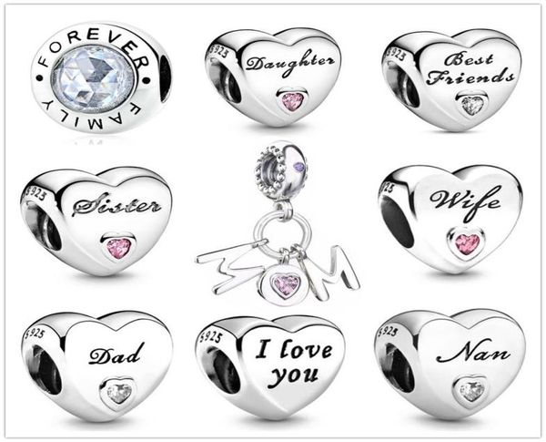 heart shape sister dad mom daughter beads fit original charms silver 925 bracelet trinket jewelry for women diy making4685026, Blue;slivery
heart shape sister dad mom daughter beads fit original charms silver 925 bracelet trinket jewelry for women diy making4685026, Blue;slivery