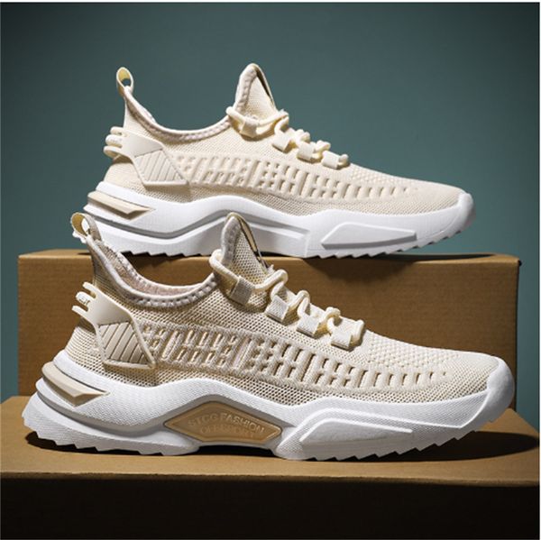 men's new spring and autumn wear-resistant fashion sports shoes men fly woven breathable mesh casual shoes men, Black
men's new spring and autumn wear-resistant fashion sports shoes men fly woven breathable mesh casual shoes men, Black