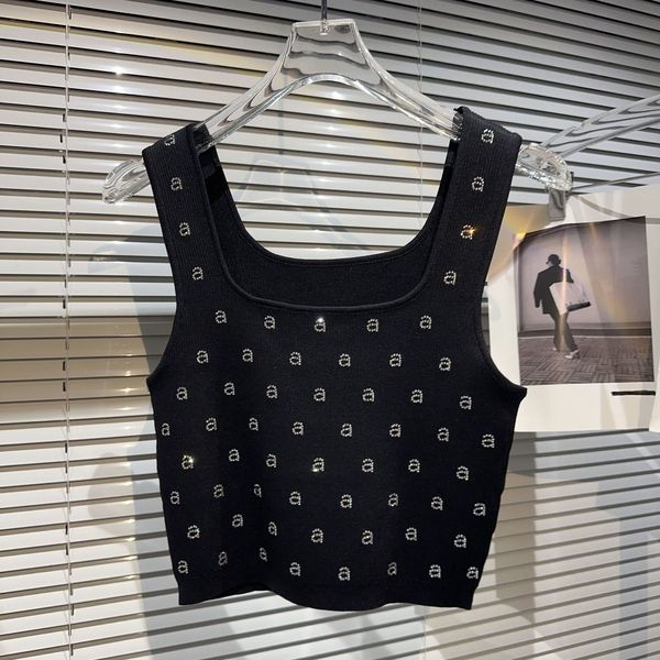 women's tanks camis street clothing women's letter water diamond short knitted black and white tank women's tank tank summer
women's tanks camis street clothing women's letter water diamond short knitted black and white tank women's tank tank summer