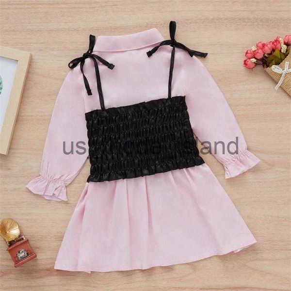 clothing sets girl's dresses kids suit set solid color turn-down collar long sleeve dress+ spaghetti strap vest for spring fall fashion, White
clothing sets girl's dresses kids suit set solid color turn-down collar long sleeve dress+ spaghetti strap vest for spring fall fashion, White