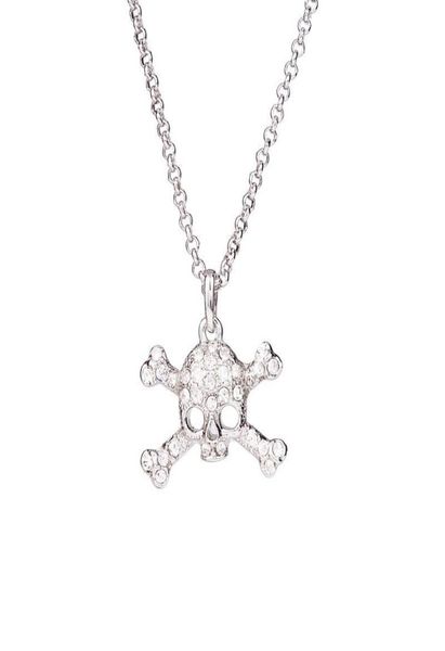 little skull necklace queen mother of the west full diamond skull necklace necklace new9342331, Silver
little skull necklace queen mother of the west full diamond skull necklace necklace new9342331, Silver