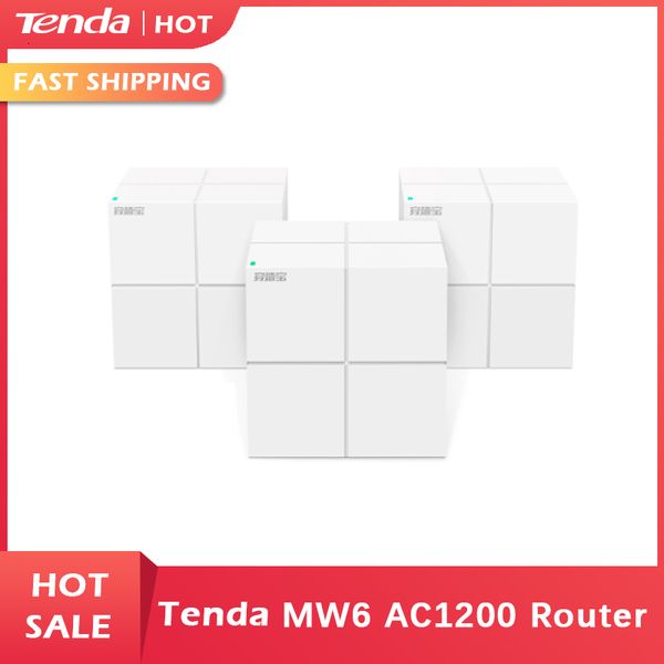 Image of Routers Tenda Nova MW6 MW3 WiFi Gigabit Router Whole Home Mesh System 11AC 2 4G 5 0GHz Wireless WI FI Repeater APP Remote Manage 230712