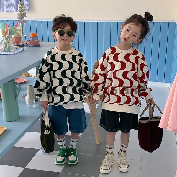 jackets hoodies 2023 spring kids wave striped hoodies pullovers boys and girls round neck loose sweatshirts x0712
jackets hoodies 2023 spring kids wave striped hoodies pullovers boys and girls round neck loose sweatshirts x0712