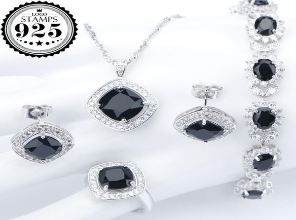 silver 925 costume wedding black zircon jewelry sets for women bracelets earrings rings pendant necklace set jewellery gift box1750387
silver 925 costume wedding black zircon jewelry sets for women bracelets earrings rings pendant necklace set jewellery gift box1750387