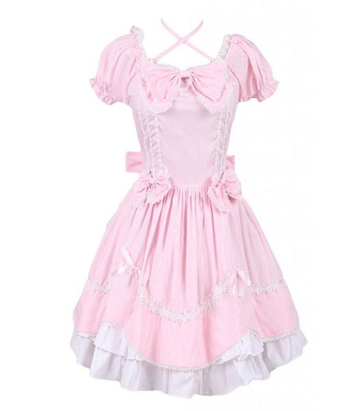 can be custom 2018 pink and white short sleeve bow with tie gothic victorian lolita dresses for women customized5933454, Black;red
can be custom 2018 pink and white short sleeve bow with tie gothic victorian lolita dresses for women customized5933454, Black;red