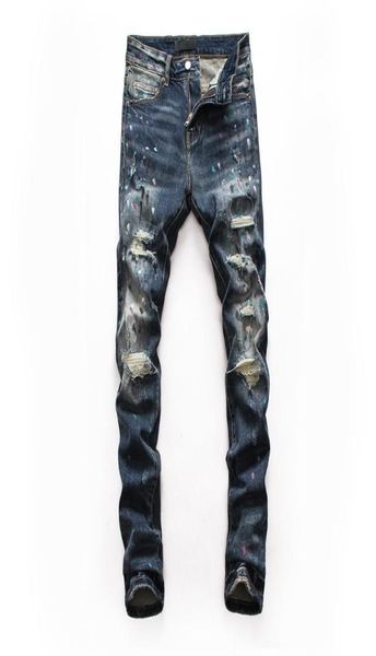 men039s jeans european style mens stretch men straight denim trousers slim paint printing blue hole zipper for 81322197047
men039s jeans european style mens stretch men straight denim trousers slim paint printing blue hole zipper for 81322197047