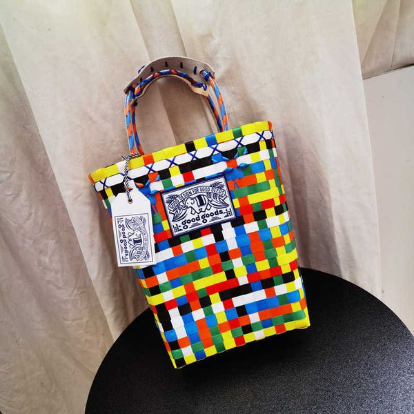 vegetable basket bag thai niche women's bag holiday trendy brand hand woven bag camouflage color contrast tote handbag
vegetable basket bag thai niche women's bag holiday trendy brand hand woven bag camouflage color contrast tote handbag
