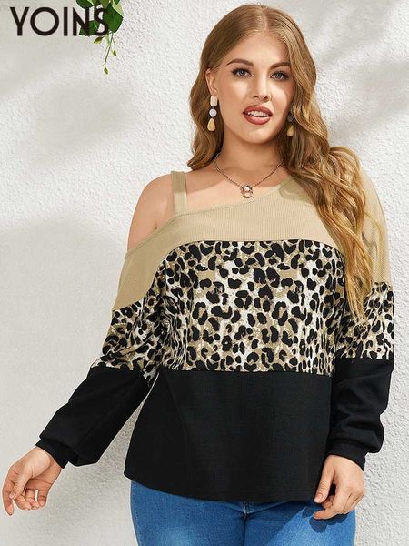 women's blouses shirts yoins 2023 women blouses fashion autumn long sleeve blusas leopard patchwork off shoulder shirt casual female tu, White
women's blouses shirts yoins 2023 women blouses fashion autumn long sleeve blusas leopard patchwork off shoulder shirt casual female tu, White
