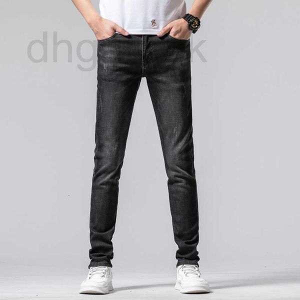 men's jeans designer black spring grey fashion trend high end elastic slim fit feet casual versatile tg36, Blue
men's jeans designer black spring grey fashion trend high end elastic slim fit feet casual versatile tg36, Blue
