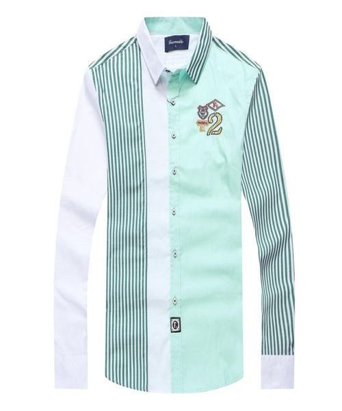 faconnable men039s casual patckwork full shirts brand embroidery social homme striped shirt camisa hombre masculina chemise 039130, White;black
faconnable men039s casual patckwork full shirts brand embroidery social homme striped shirt camisa hombre masculina chemise 039130, White;black