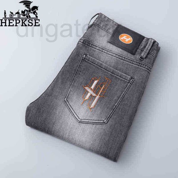 men's jeans designer luxury light high-end slim straight casual long pants fashion brand embroidery xqa4, Blue
men's jeans designer luxury light high-end slim straight casual long pants fashion brand embroidery xqa4, Blue