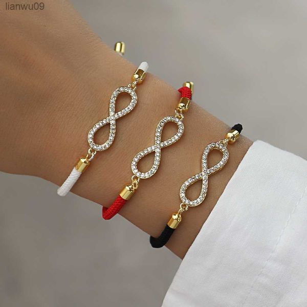 2023 new pave zirconia infinite sign bowknot bracelet women adjustable colorful rope charm bracelet for women jewelry gift l230704, Black
2023 new pave zirconia infinite sign bowknot bracelet women adjustable colorful rope charm bracelet for women jewelry gift l230704, Black
