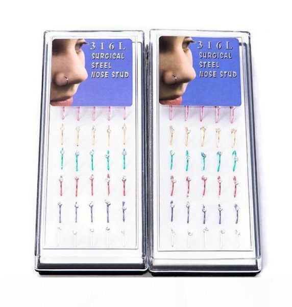 316l stainless steel hoop nose ring 40pcs each box cz gemstone body jewelry piercing nose stud gold nose rings8666114, Silver
316l stainless steel hoop nose ring 40pcs each box cz gemstone body jewelry piercing nose stud gold nose rings8666114, Silver