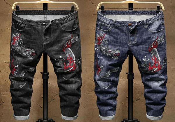 autumn winter dragon embroidered jeans men039s elastic slim feet personality fashion brand long pants printingwinter232l9023137, Blue
autumn winter dragon embroidered jeans men039s elastic slim feet personality fashion brand long pants printingwinter232l9023137, Blue