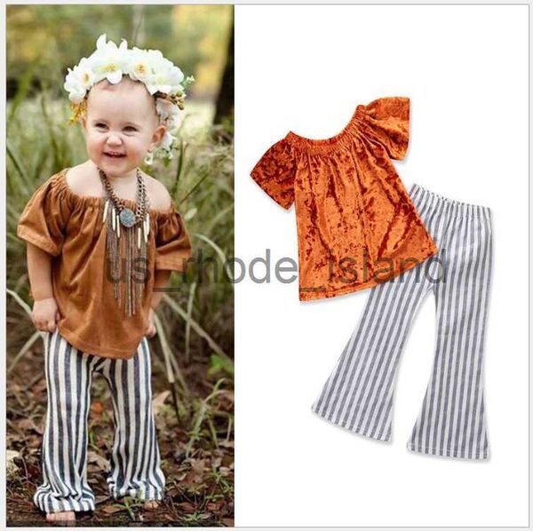 clothing sets new summer baby girls clothing sets children short sleeve +striped pants 2pcs set kids suit child outfits x0712, White
clothing sets new summer baby girls clothing sets children short sleeve +striped pants 2pcs set kids suit child outfits x0712, White