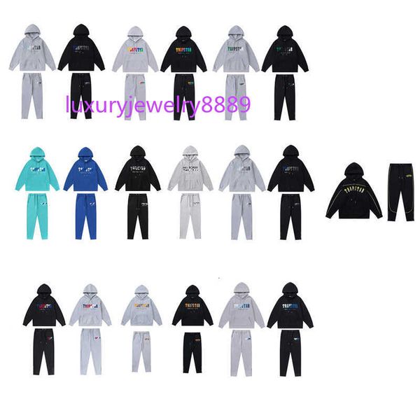 men's tracksuits black hoodie trapstar tracksuit rainbow towel embroidery decoding hooded sportswear men and women sportswear suit, Gray
men's tracksuits black hoodie trapstar tracksuit rainbow towel embroidery decoding hooded sportswear men and women sportswear suit, Gray