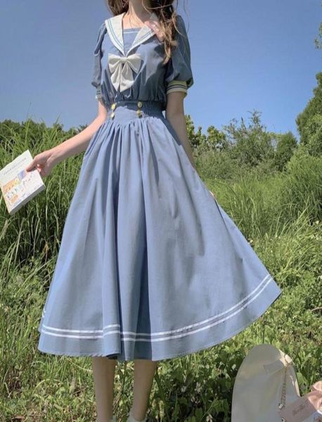 harajuku sailor collar navy dress japanese lolita sweet bowknot girl retro cotton kawaii preppy style long sleeve dress5254594, Black;gray
harajuku sailor collar navy dress japanese lolita sweet bowknot girl retro cotton kawaii preppy style long sleeve dress5254594, Black;gray