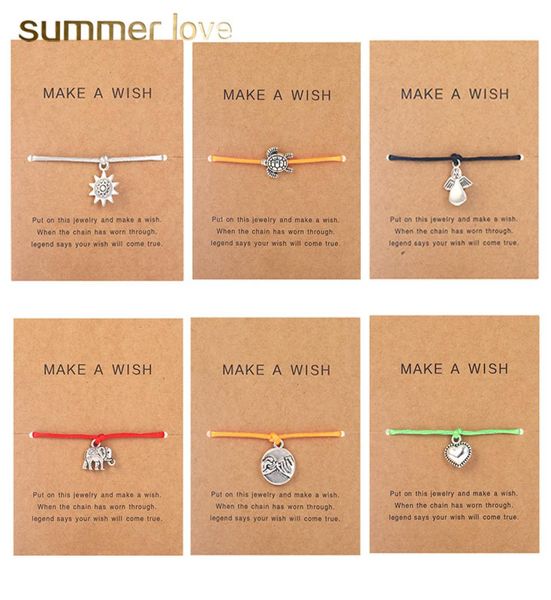 handmade 5 color wax rope braided charm bracelet for women men elephant life of tree friendship love turtle pendant bracelet with 3506914, Golden;silver
handmade 5 color wax rope braided charm bracelet for women men elephant life of tree friendship love turtle pendant bracelet with 3506914, Golden;silver
