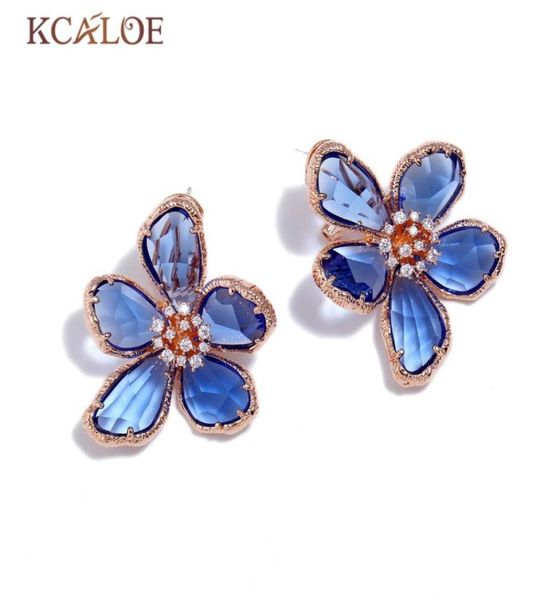 kcaloe blue transparent crystal big flowers stud earrings for women rhinestone wedding engagement silver color luxury earring 20098639868, Golden;silver
kcaloe blue transparent crystal big flowers stud earrings for women rhinestone wedding engagement silver color luxury earring 20098639868, Golden;silver