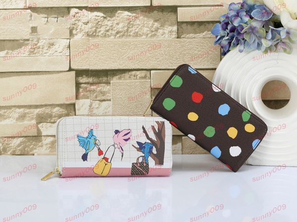 single zipper wallet luxury long purses printed plaid passport holder designer dot coating wallets animated pattern purse card bag, Red;black
single zipper wallet luxury long purses printed plaid passport holder designer dot coating wallets animated pattern purse card bag, Red;black