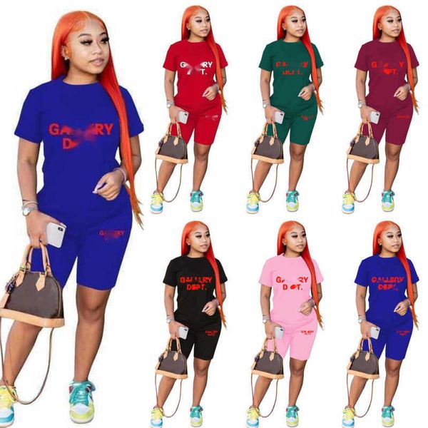 designer womens tracksuits summer 2 piece sports outfits 3xl brand printed letter short sleeve t-shirt and shorts jogging suits, Gray
designer womens tracksuits summer 2 piece sports outfits 3xl brand printed letter short sleeve t-shirt and shorts jogging suits, Gray