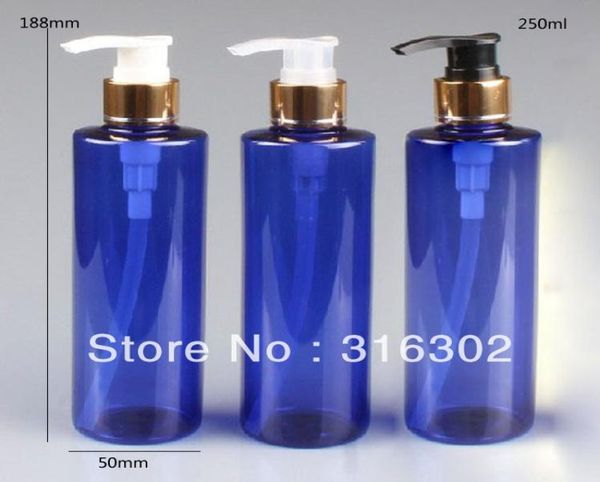 diy 250ml blue bottle with gold aluminum dispening pump250ml pet shampoo bottle6985501
diy 250ml blue bottle with gold aluminum dispening pump250ml pet shampoo bottle6985501
