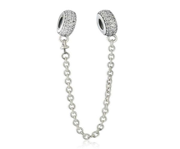 authentic 925 sterling silver sparkling crystal pave inspiration safety chain beads for diy brand bracelets jewelry accessories3668141, Black
authentic 925 sterling silver sparkling crystal pave inspiration safety chain beads for diy brand bracelets jewelry accessories3668141, Black