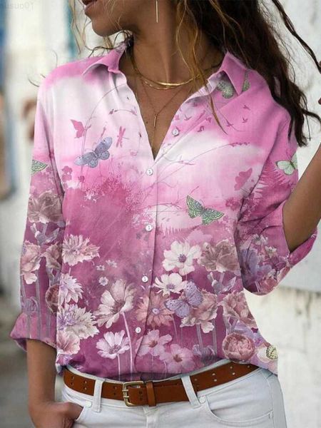 women's blouses shirts 2023 women blouse shirt butterfly floral print long sleeve lapel button up ladies office work shirts l230712, White
women's blouses shirts 2023 women blouse shirt butterfly floral print long sleeve lapel button up ladies office work shirts l230712, White