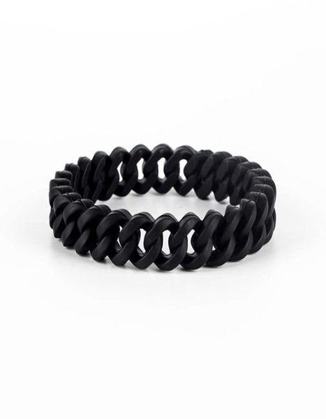 hip hop link chain silicone rubber elasticity wristband cuff bracelet club jewelry gifts wrist band 3 colors7187887, Black
hip hop link chain silicone rubber elasticity wristband cuff bracelet club jewelry gifts wrist band 3 colors7187887, Black