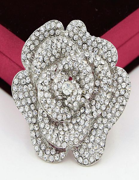 24 inch large vintage silver tone diamante crystals rose brooch luxury design wedding broaches selling elegant wedding pin1988515, Gray
24 inch large vintage silver tone diamante crystals rose brooch luxury design wedding broaches selling elegant wedding pin1988515, Gray