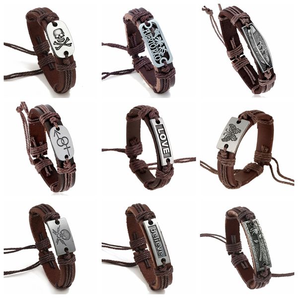 brand new leather wrist id bracelets handamde adjustable real leather rope bracelets jewelry boys girls promotion factory outlet, Black
brand new leather wrist id bracelets handamde adjustable real leather rope bracelets jewelry boys girls promotion factory outlet, Black