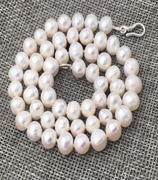 new natural white 910mm freshwater pearl necklace 1801237393918, Silver 
new natural white 910mm freshwater pearl necklace 1801237393918, Silver