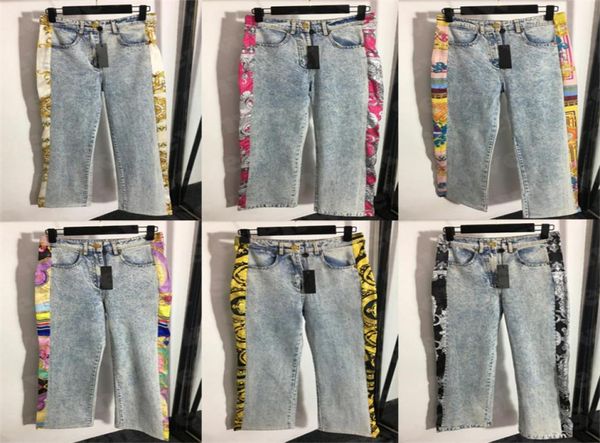 womens designer jeans trousers silk splicing straight pants high grade ladies denim pant clothing5243942, Blue
womens designer jeans trousers silk splicing straight pants high grade ladies denim pant clothing5243942, Blue