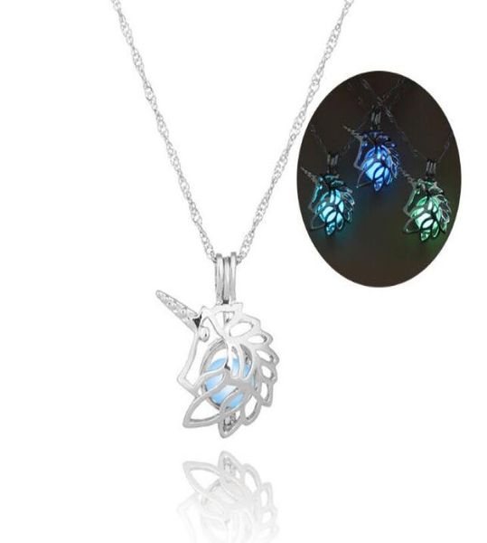 3 colors glow in the dark unicorn pendant necklace hollow pearl cages pendant luminous stone horse design necklaces for women jewe9746484, Silver
3 colors glow in the dark unicorn pendant necklace hollow pearl cages pendant luminous stone horse design necklaces for women jewe9746484, Silver
