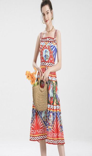 women039s runway dresses spaghetti straps vintage printed elegant zipper closure dress vestidos8347614, Black
women039s runway dresses spaghetti straps vintage printed elegant zipper closure dress vestidos8347614, Black